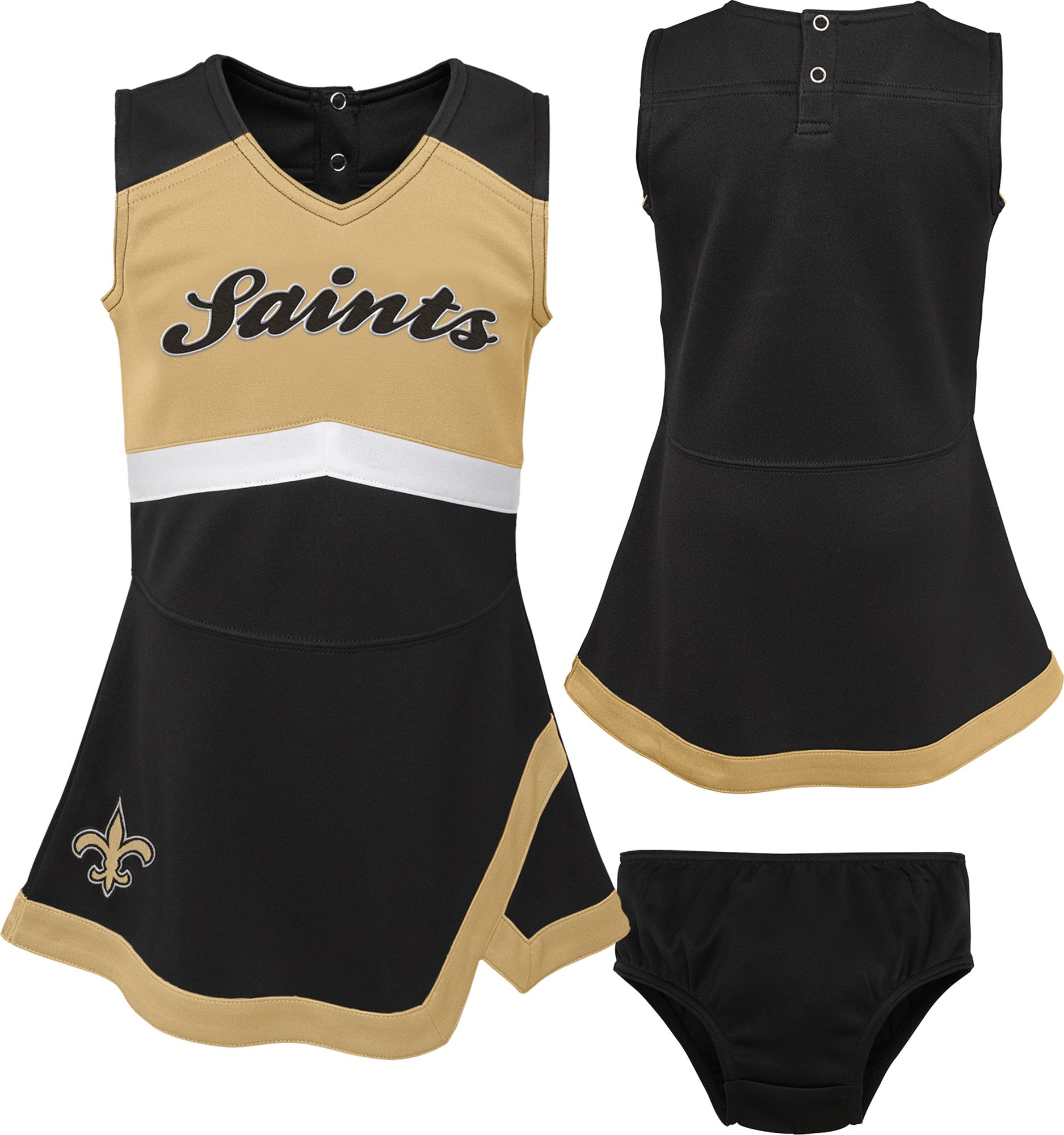 NFL Team Apparel Toddler New Orleans Saints Cheer Dress product image