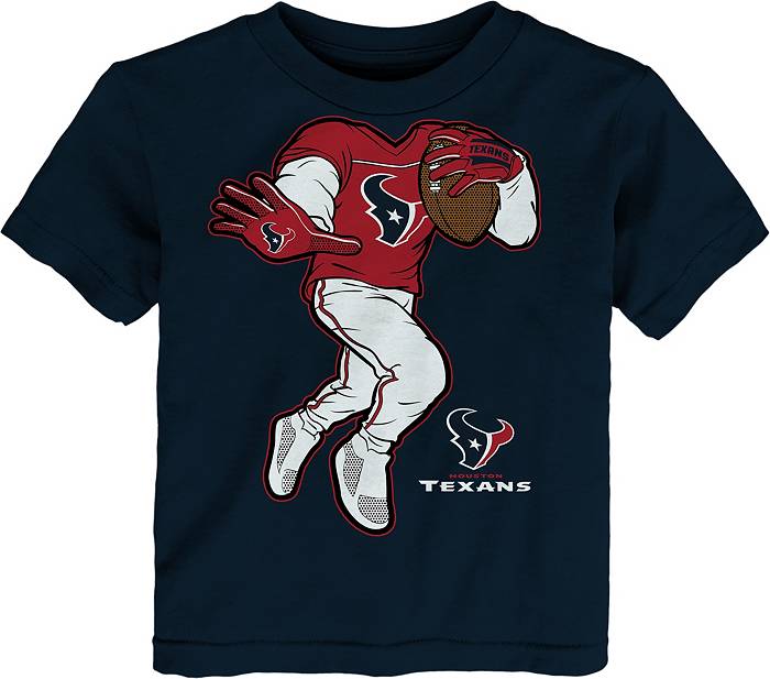 NFL Team Apparel Toddler Houston Texans Stiff Arm Navy T-Shirt