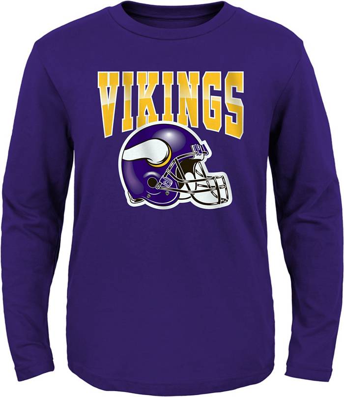 NFL Team Apparel Toddler Minnesota Vikings Horizon Purple Long Sleeve  T-Shirt