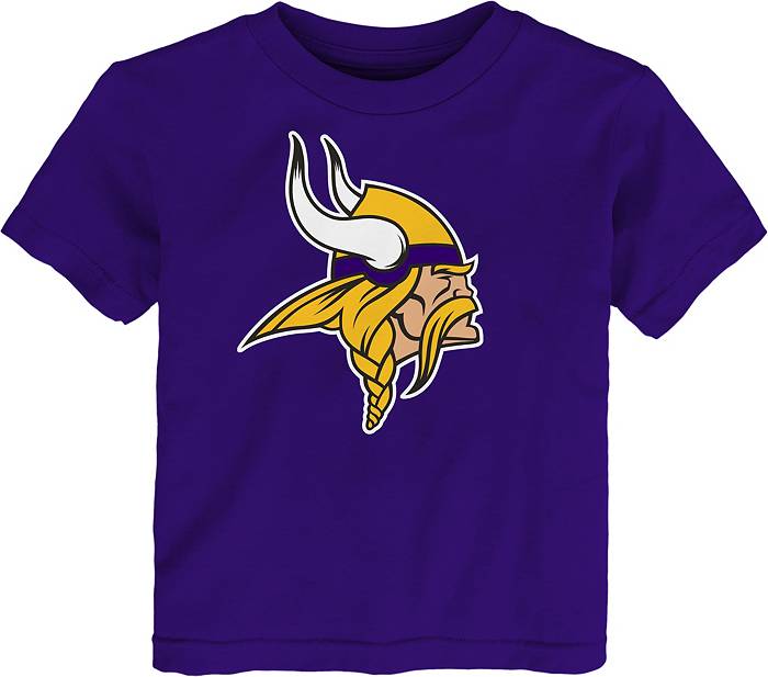 NFL Team Apparel Toddler Minnesota Vikings Primary Logo Purple T-Shirt