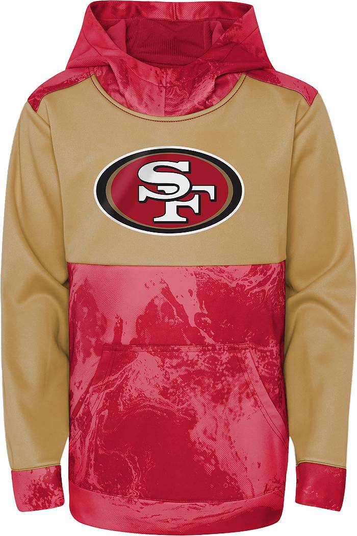 NFL Team Apparel Youth San Francisco 49ers All Out Blitz Team Color Hoodie