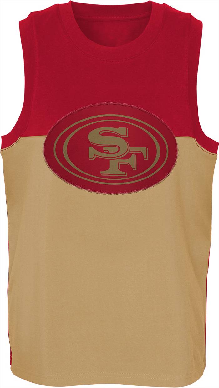 NFL Team Apparel Youth San Francisco 49ers Revitalize Red Tank Top