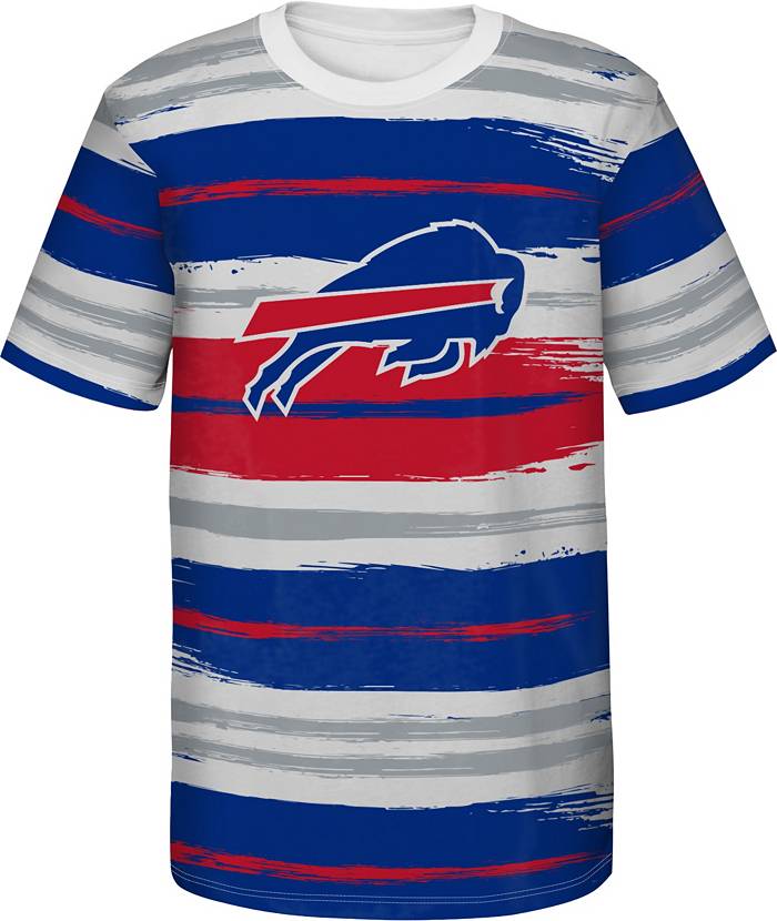NFL Team Apparel Youth Buffalo Bills Run Back White T-Shirt
