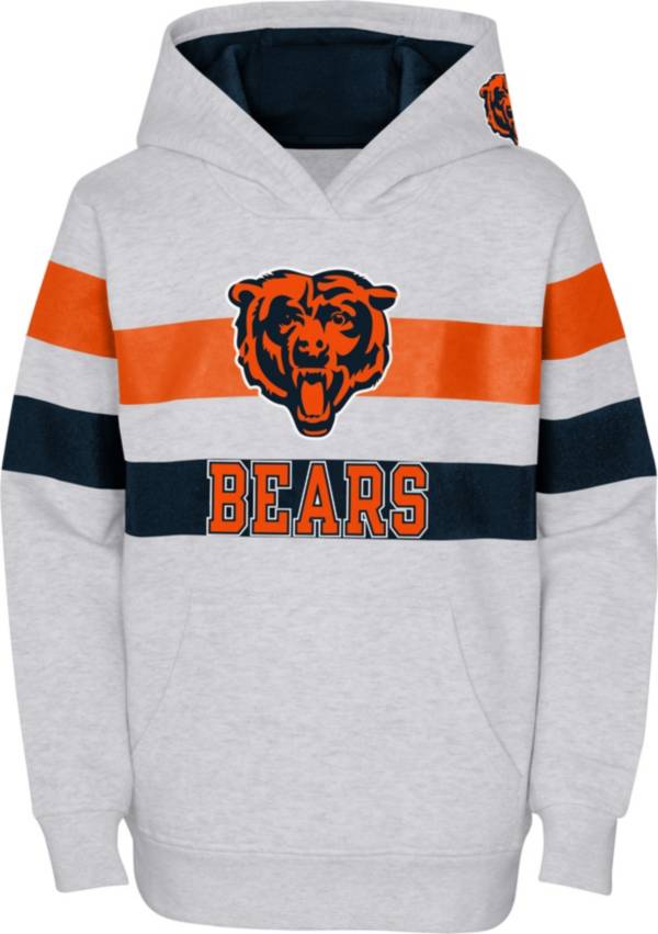 NFL Team Apparel Youth Chicago Bears Dynamic Duo Grey Pullover
