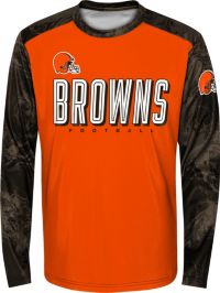 NFL Team Apparel Youth Cleveland Browns Nick Chubb #24 Drip Brown T-Shirt