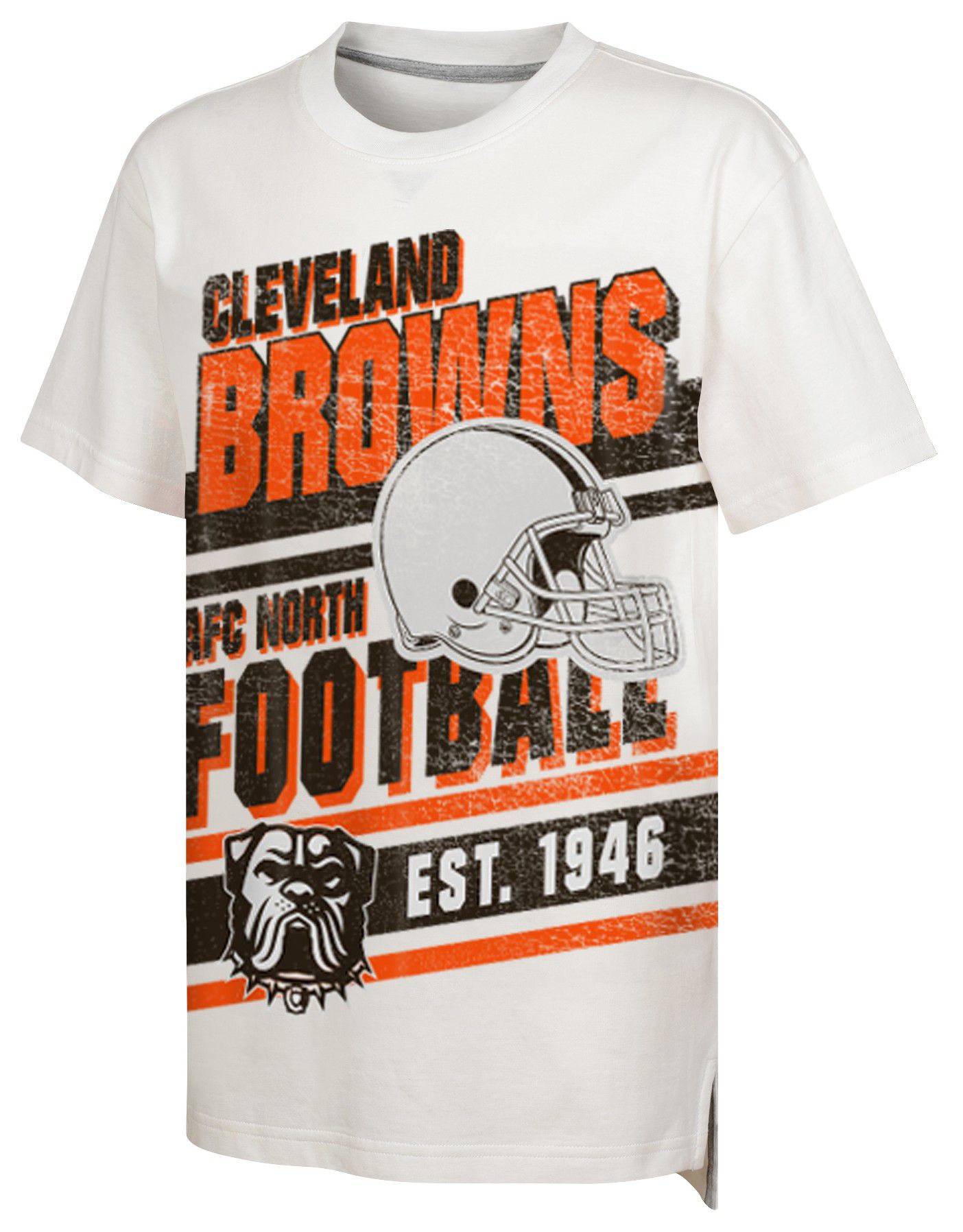 NFL Team Apparel Youth Cleveland Browns Get Loud White T-Shirt product image