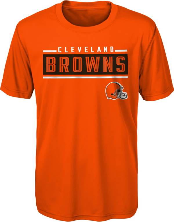 Nfl Team Apparel Youth Cleveland Browns Amped Up Orange T Shirt Dicks Sporting Goods 