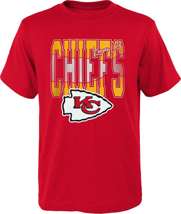 NFL Team Apparel Youth Kansas City Chiefs Playbook Red T-Shirt