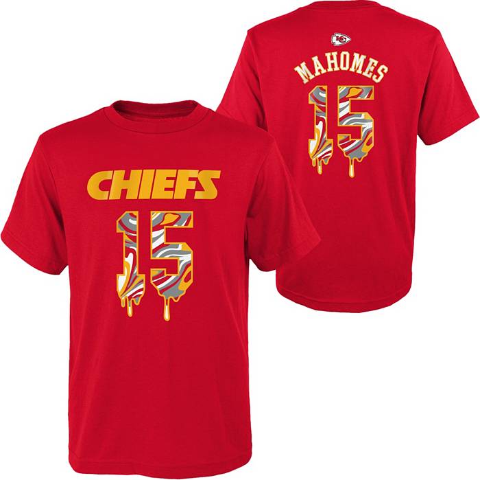 NFL Team Apparel Youth Kansas City Chiefs Patrick Mahomes #15 Drip
