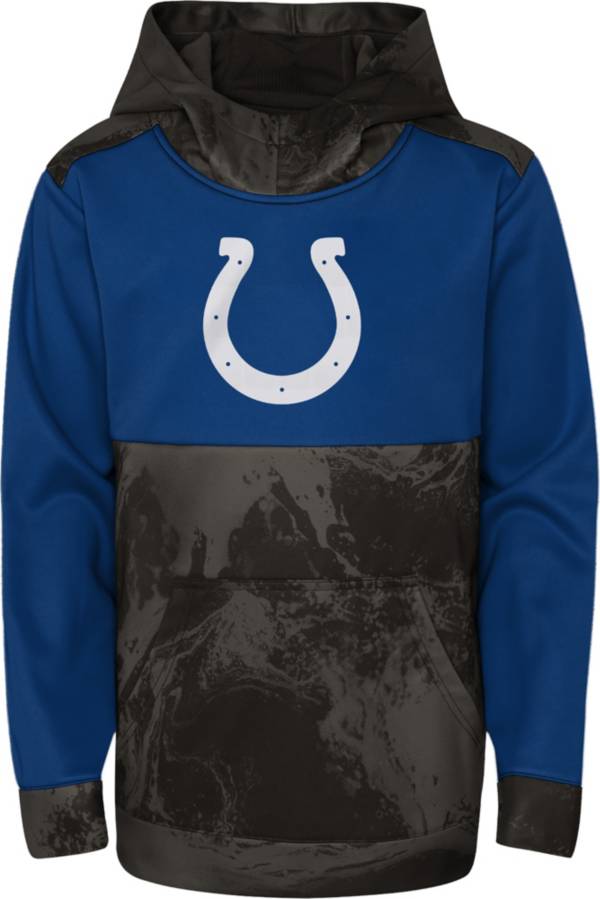 NFL Team Apparel Youth Indianapolis Colts All Out Blitz Team Color Hoodie product image