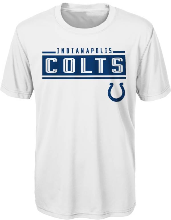 NFL Team Apparel Youth Indianapolis Colts Amped Up White T-Shirt product image