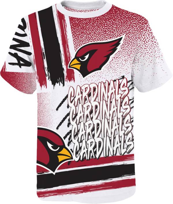 NFL Team Apparel Youth Arizona Cardinals Game Time White T-Shirt
