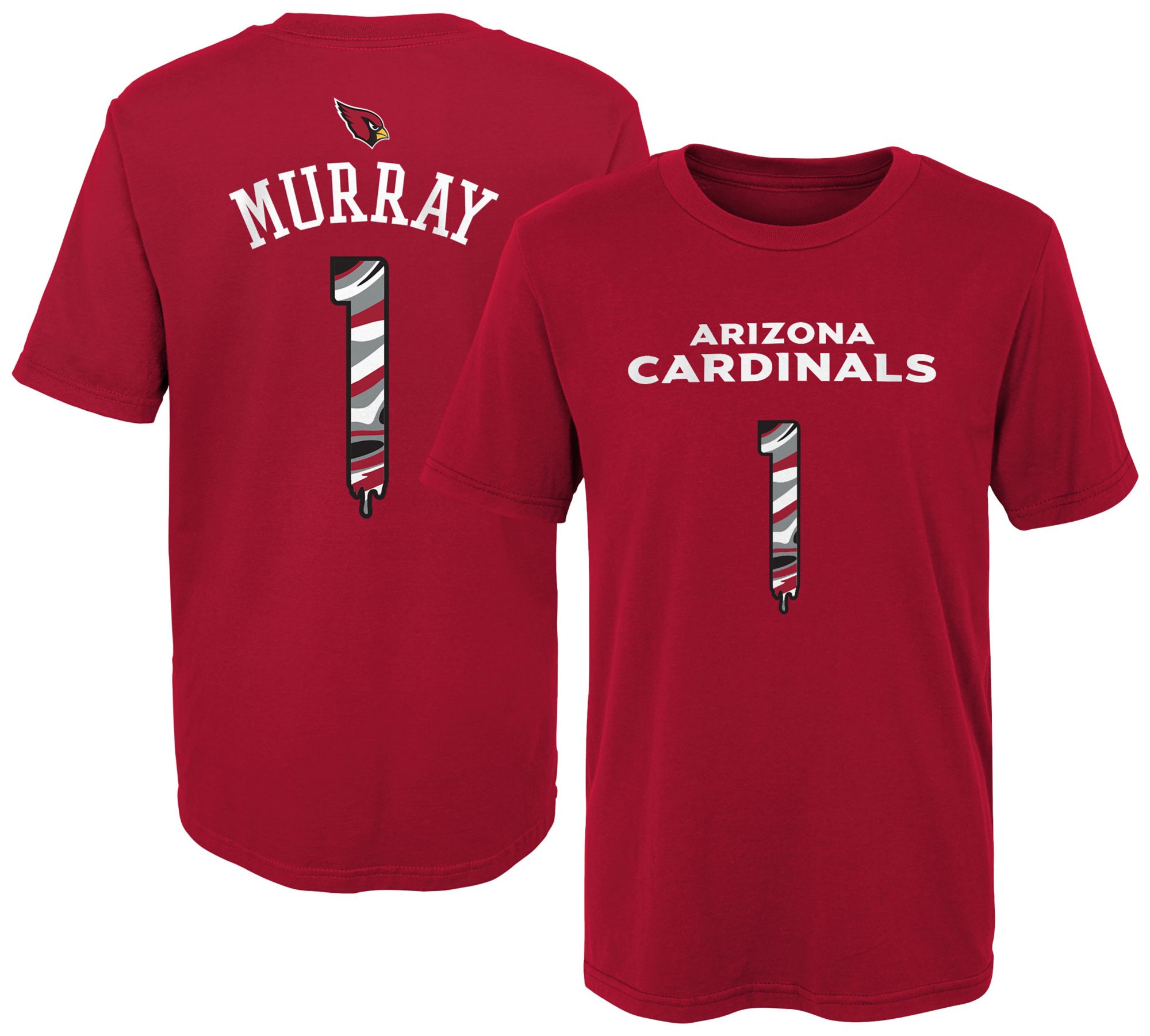 NFL Team Apparel Youth Arizona Cardinals Kyler Murray #1 Drip Red T-Shirt product image