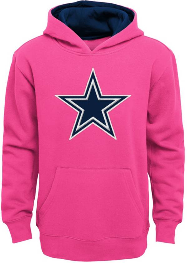 NFL Team Apparel Youth Dallas Cowboys Prime Hooded Long Sleeve T