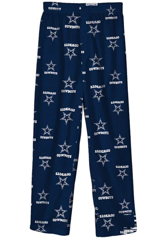 NFL Team Apparel Little Kids' Dallas Cowboys All-Over Print Navy Sleep Pants