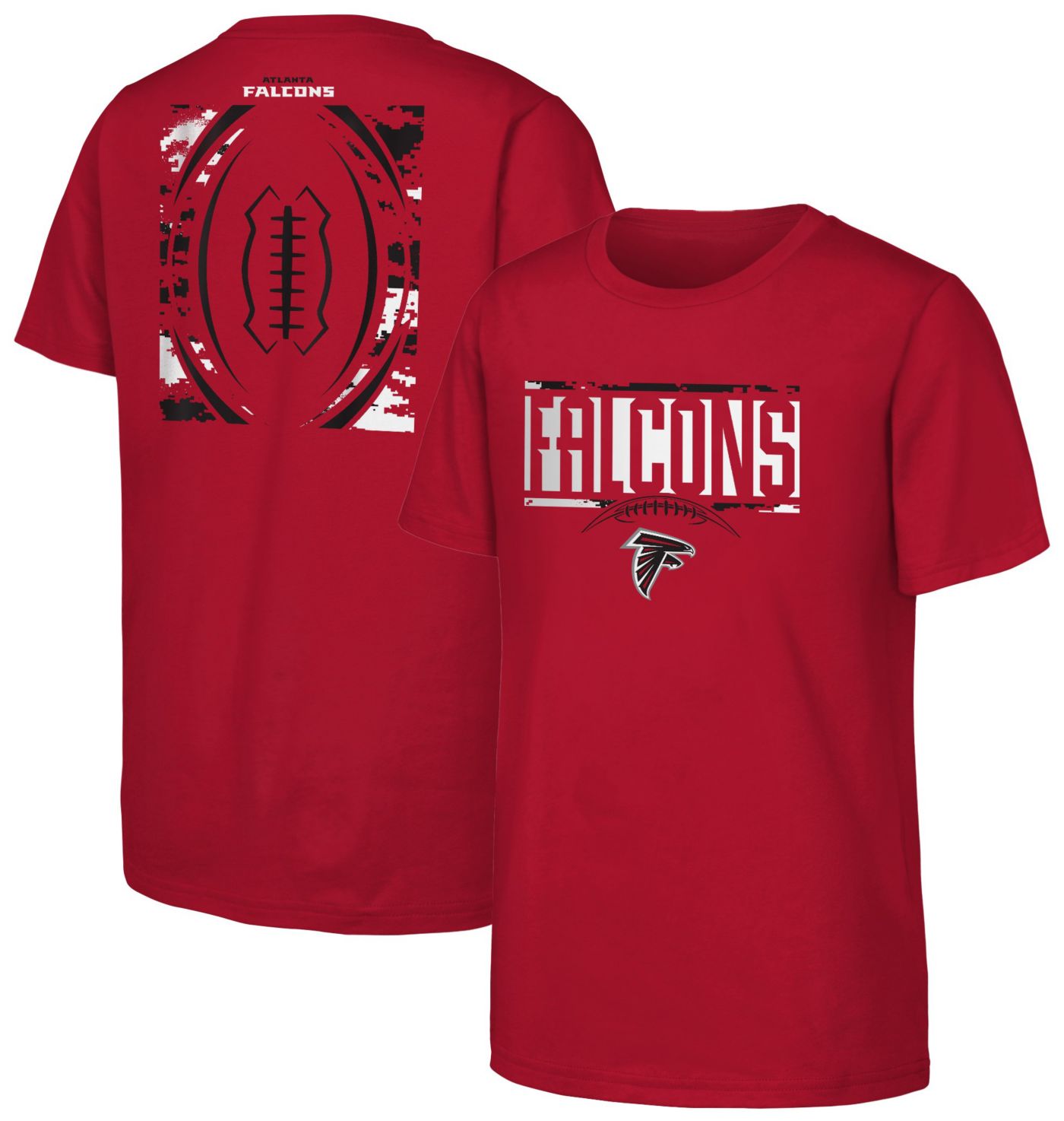 NFL Team Apparel Youth Atlanta Falcons Blitz Back Dark Red T Shirt Dick s Sporting Goods