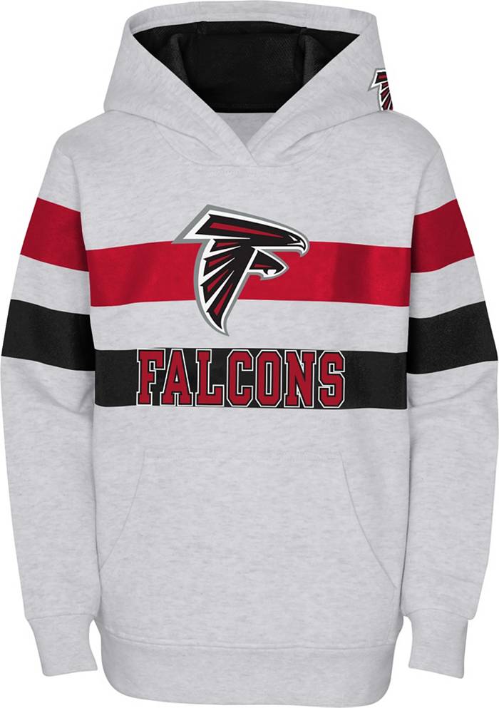 NFL Team Apparel Youth Atlanta Falcons Dynamic Duo Grey Pullover