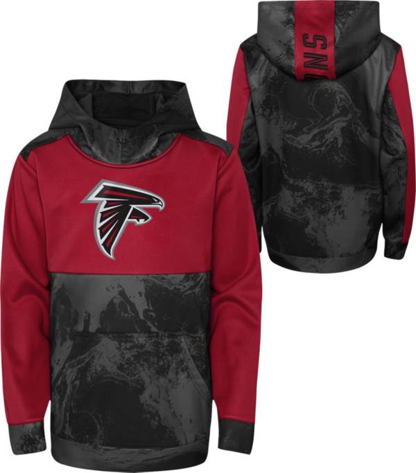 NFL Team Apparel Youth Atlanta Falcons All Out Blitz Team Color Hoodie