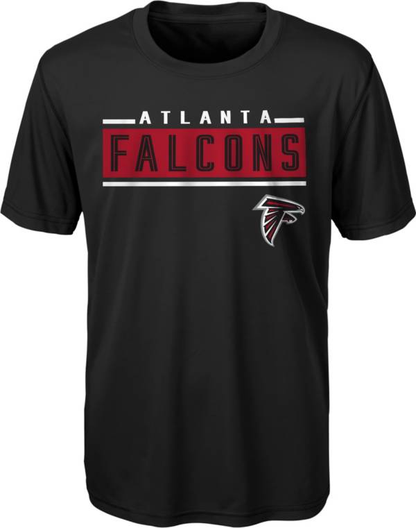 NFL Team Apparel Youth Atlanta Falcons Amped Up Black T-Shirt product image