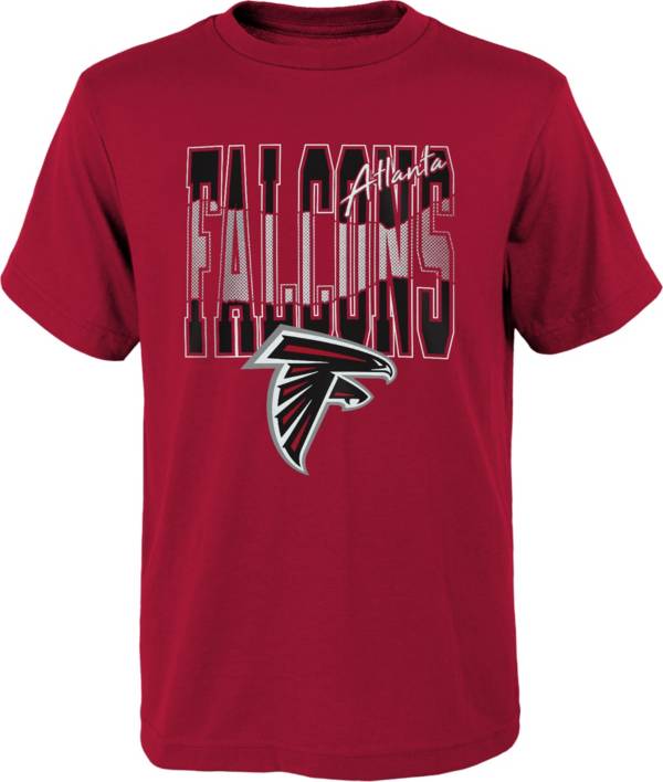 NFL Team Apparel Youth Atlanta Falcons Playbook Red T-Shirt product image