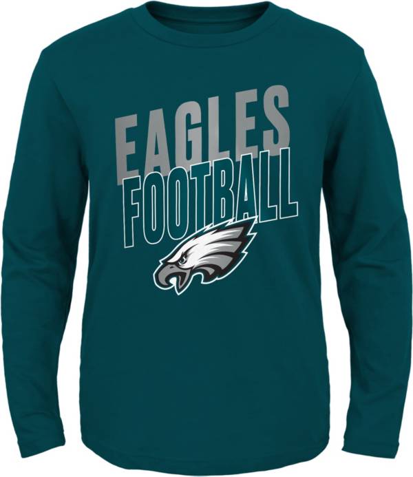 Nike Youth Philadelphia Eagles Sideline Velocity T-Shirt - Green - L Each