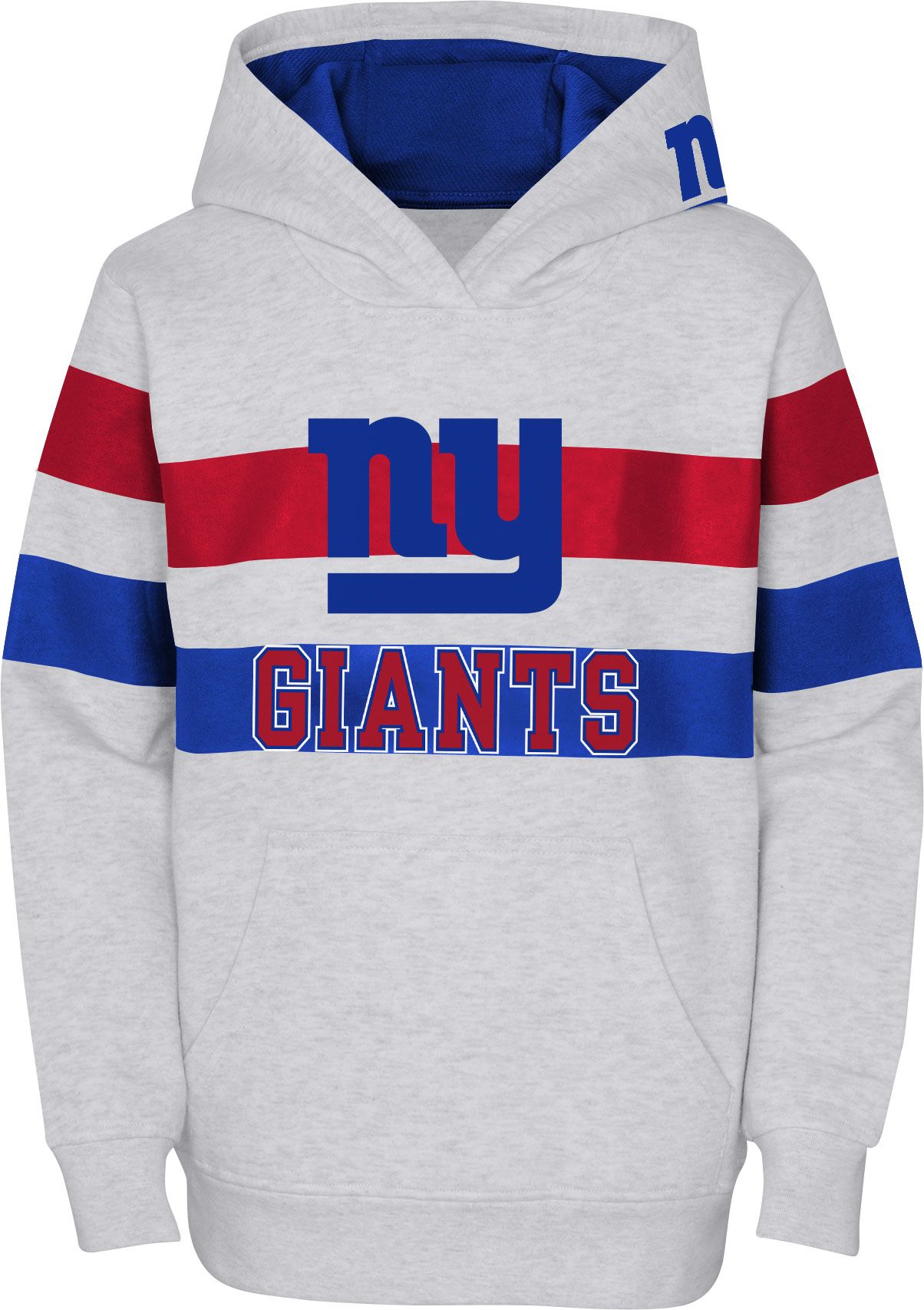 NFL Team Apparel Youth New York Giants Dynamic Duo Grey Pullover Hoodie |  Dick's Sporting Goods