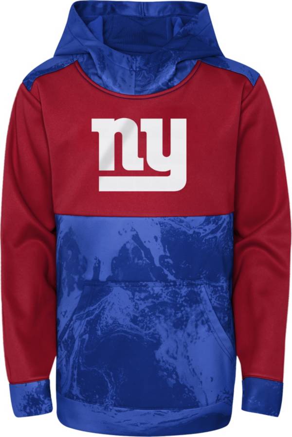 NFL Team Apparel Youth New York Giants All Out Blitz Team Color Hoodie product image