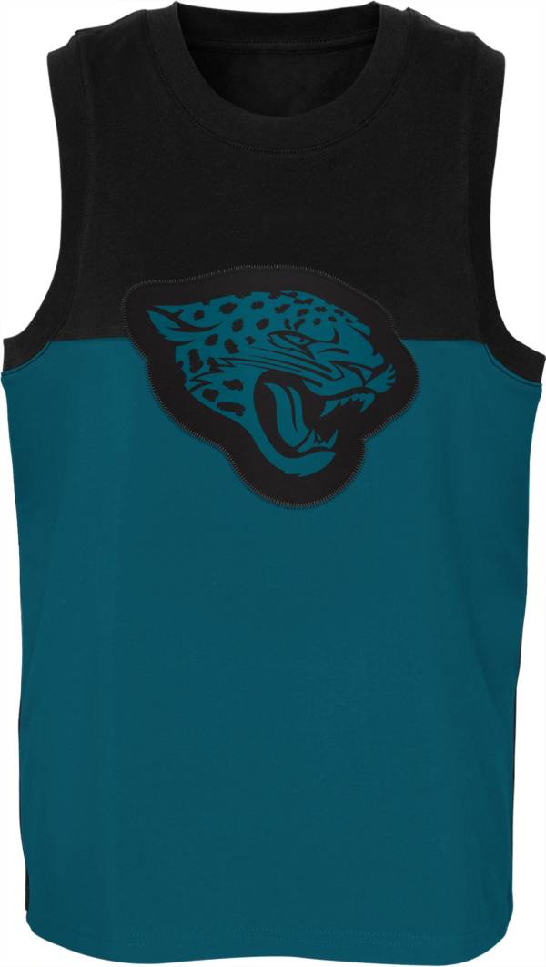 NFL Team Apparel Youth Jacksonville Jaguars Revitalize Black Tank Top product image