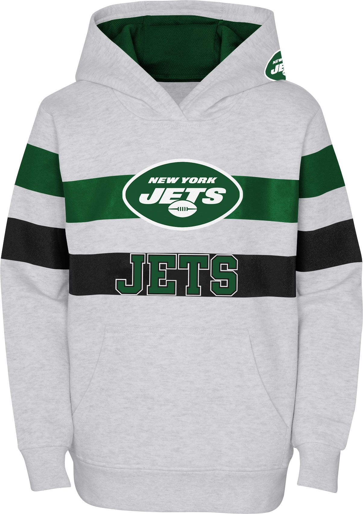NFL Team Apparel Youth New York Jets Dynamic Duo Grey Pullover Hoodie |  Dick's Sporting Goods