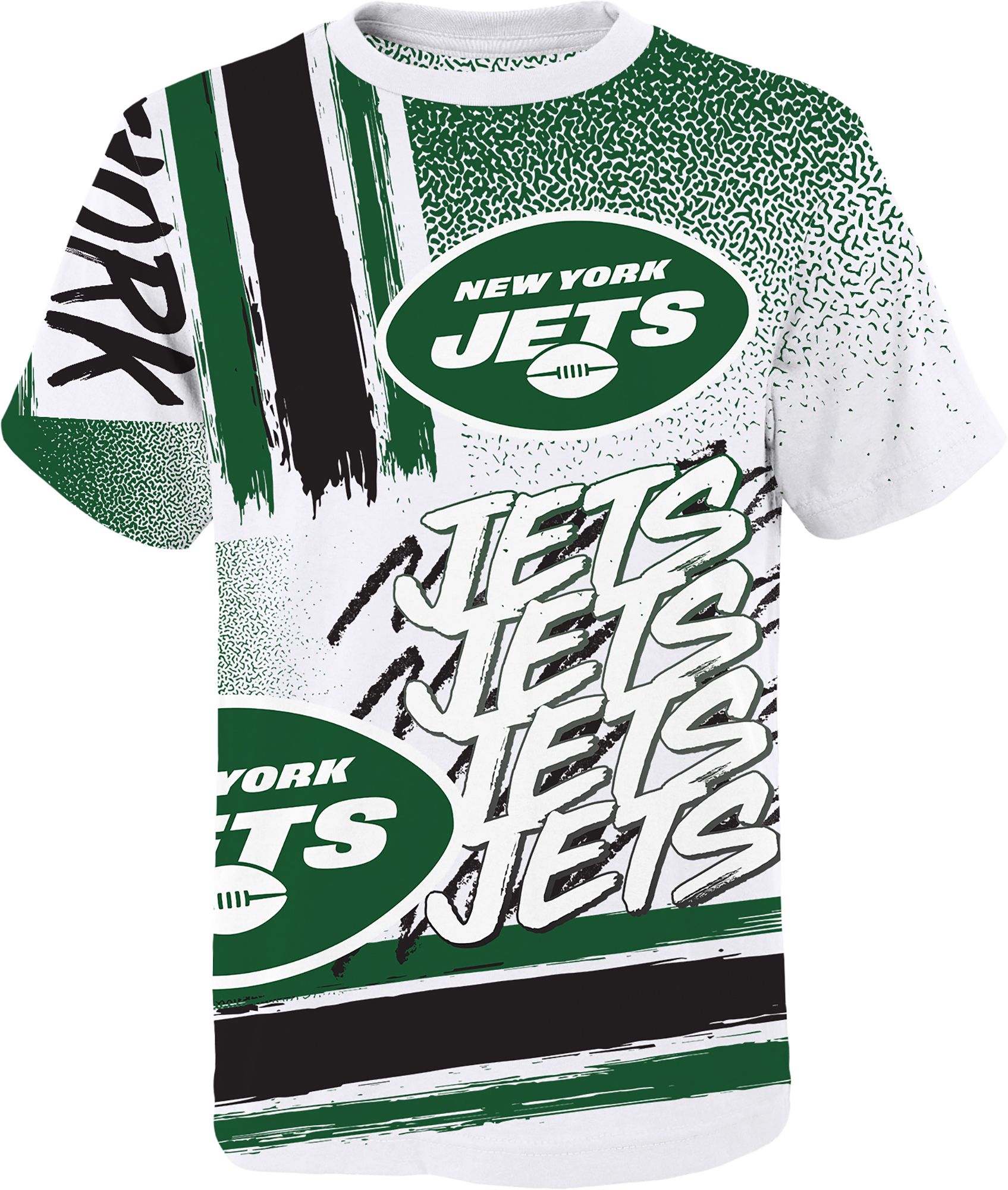 NFL Team Apparel Youth New York Jets Game Time White T-Shirt | The Market  Place