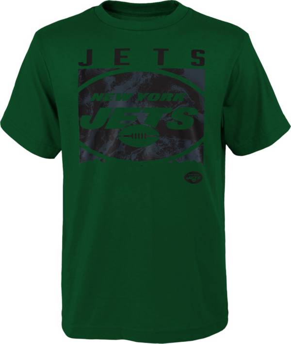 NFL Team Apparel Youth New York Jets Liquid Camo Green T-Shirt product image