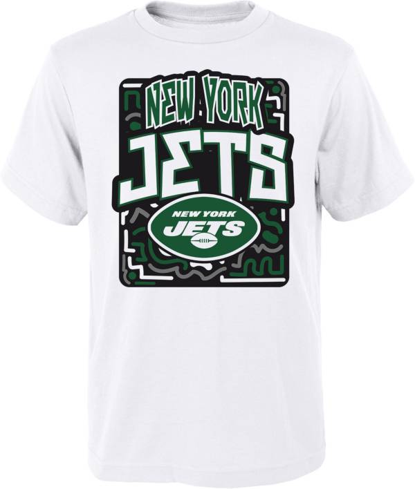 NFL Team Apparel Youth New York Jets Tribe Vibe White T-Shirt product image