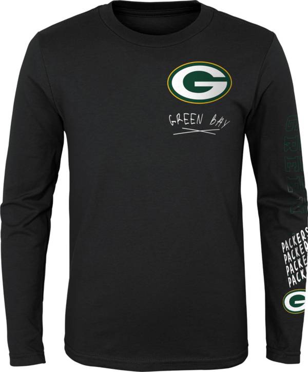 NFL Youth Green Bay Packers Run Back T-Shirt - White - L Each