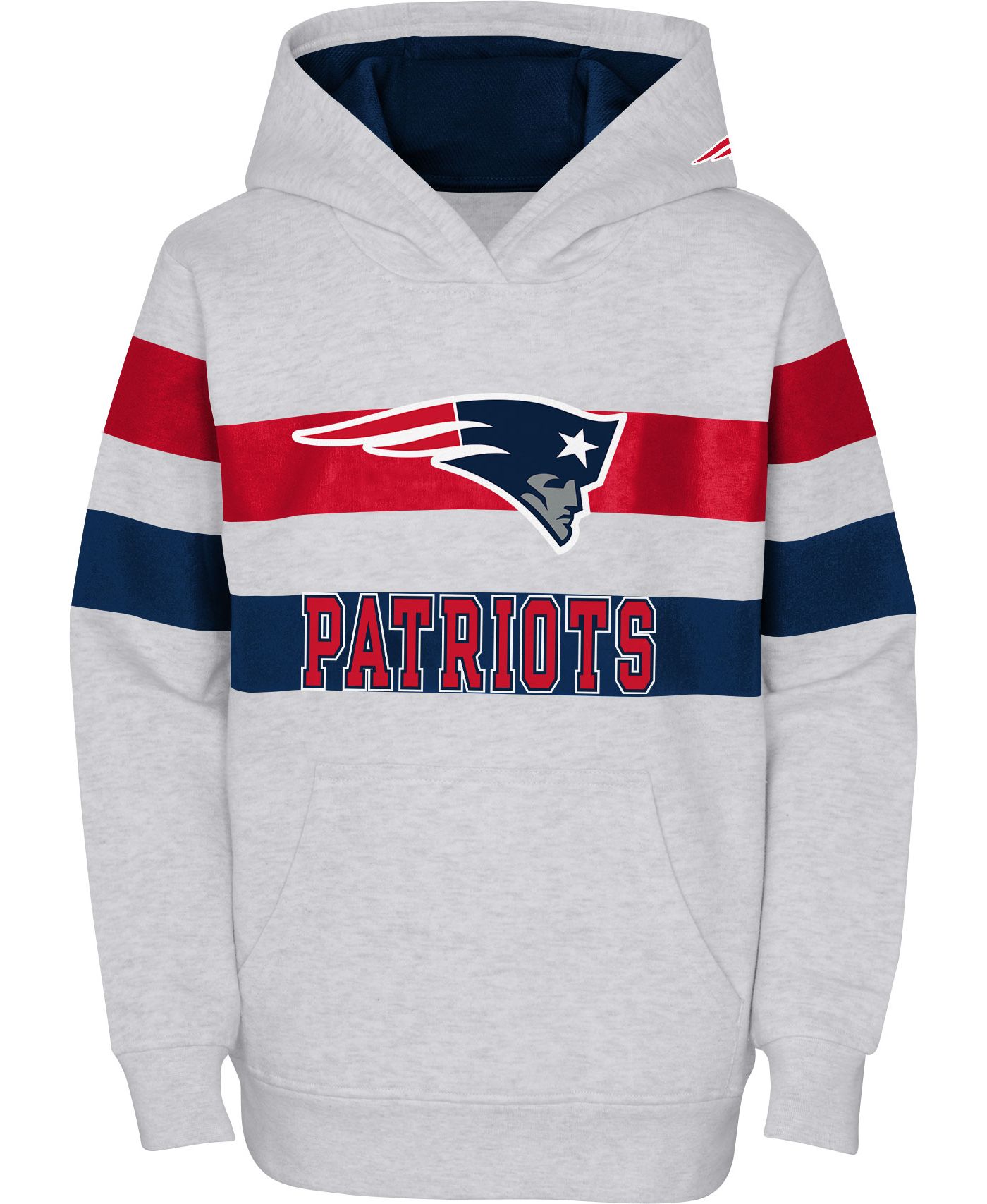 NFL Team Apparel Youth New England Patriots Dynamic Duo Grey Pullover Hoodie Dick s Sporting Goods