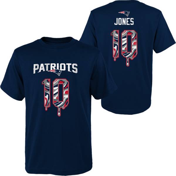 Nike Youth New England Patriots Mac Jones #10 Navy T-Shirt