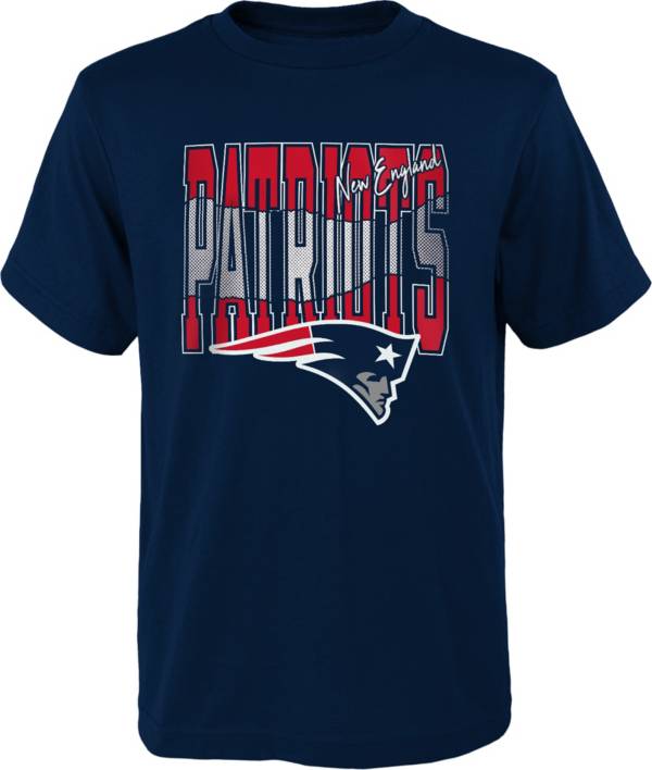 NFL Team Apparel Youth New England Patriots Playbook Navy T-Shirt product image