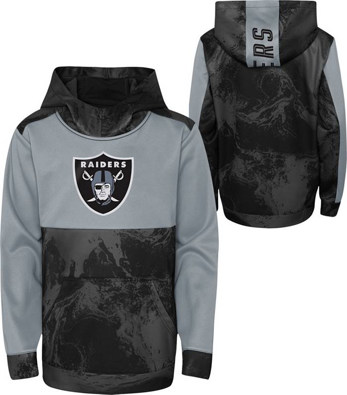 NFL Team Apparel Youth Las Vegas Raiders All Out Blitz Team Color Hoodie