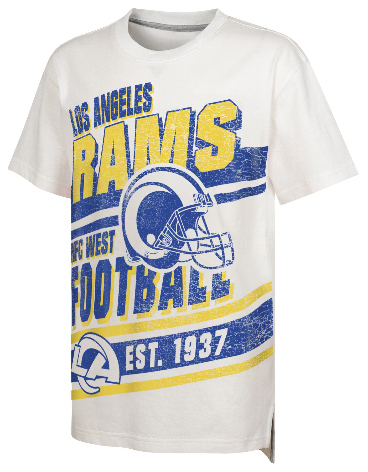 NFL Team Apparel Youth Los Angeles Rams Get Loud White T-Shirt product image