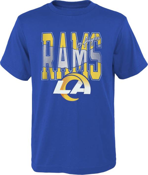 NFL Team Apparel Youth Los Angeles Rams Playbook Royal T-Shirt