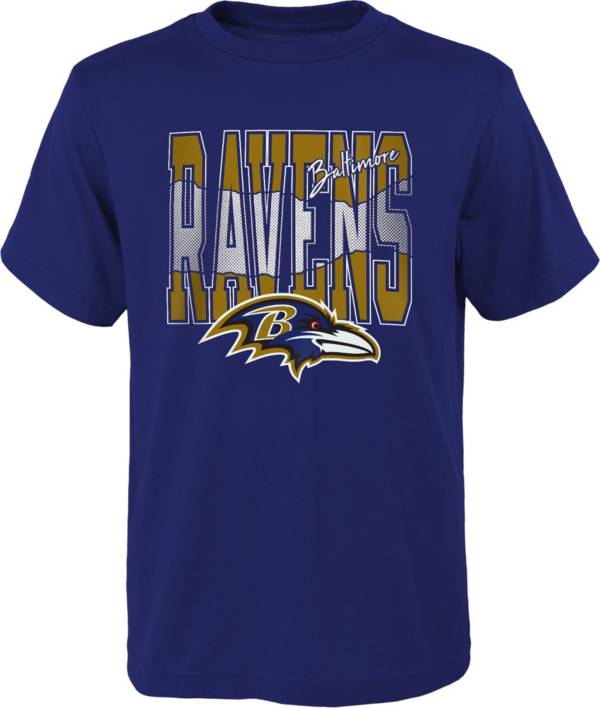 NFL Team Apparel Youth Baltimore Ravens Playbook Purple T-Shirt | Dick ...