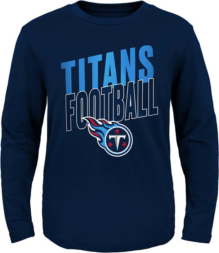 NFL Team Apparel Youth Tennessee Titans Liquid Camo Navy T-Shirt