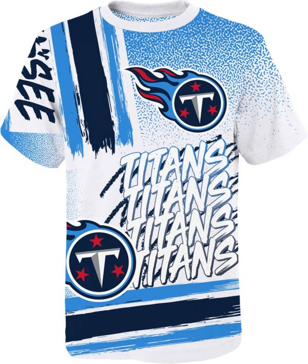 NFL Team Apparel Youth Tennessee Titans Game Time White T-Shirt product image