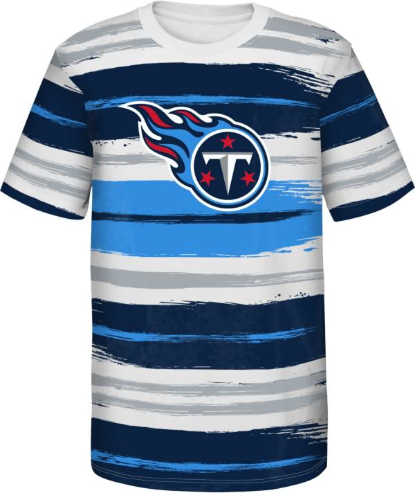 NFL Team Apparel Youth Tennessee Titans Run Back White T-Shirt