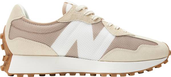 New Balance 327 sneakers in white & tan