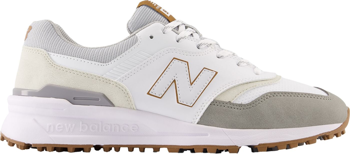 New Balance Men s 997 SL Golf Shoes White Grey Size 9.5 Wide