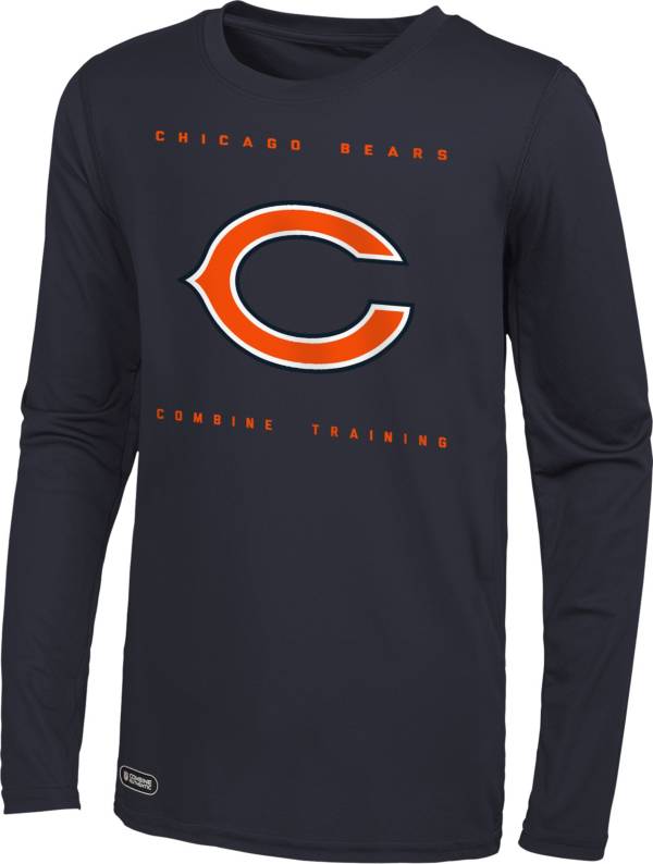 NFL Combine Men's Chicago Bears Side Drill Long Sleeve T-Shirt product image