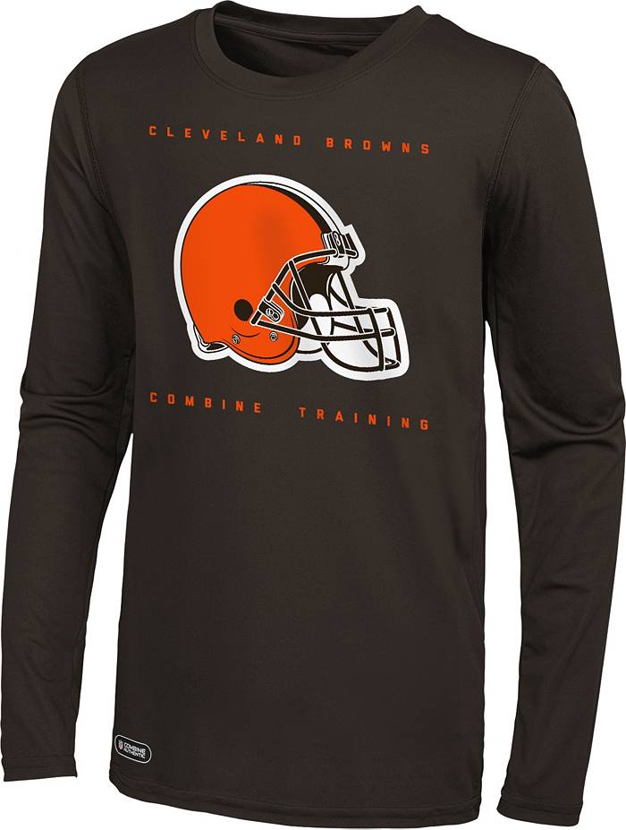 NFL, Shirts, Nfl Team Apparel Cleveland Browns Mens Gray Long Sleeve  Shirt Size Large