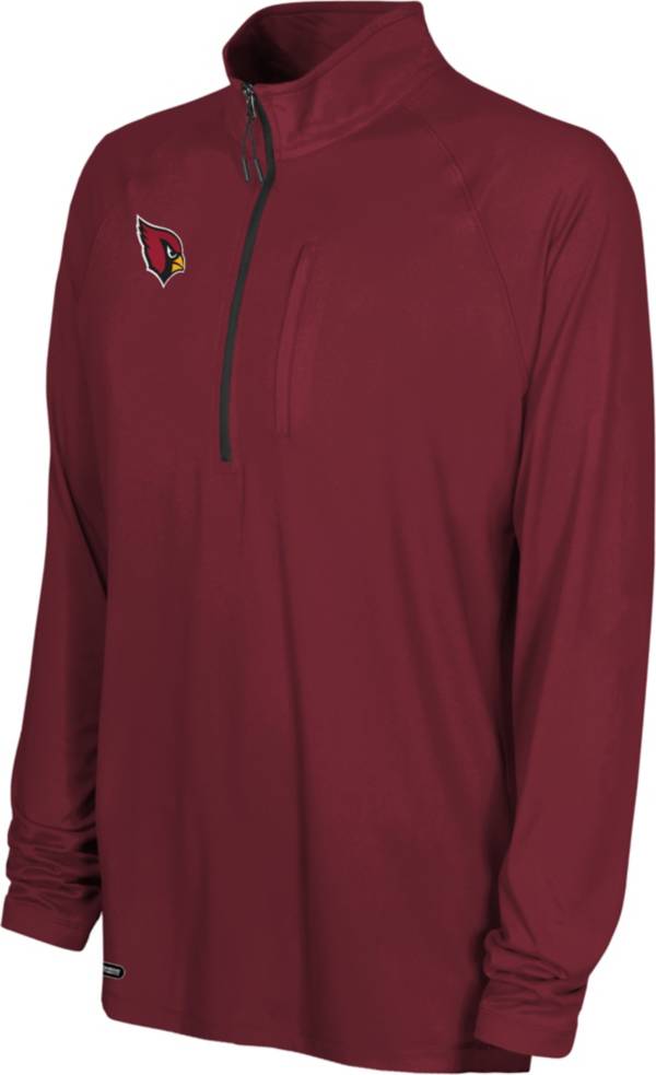 NFL Combine Men's Arizona Cardinals Mock Neck Red Quarter-Zip Pullover product image