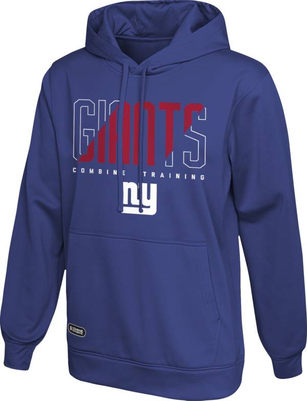 NFL Combine Men s New York Giants Backfield Team Color Hoodie