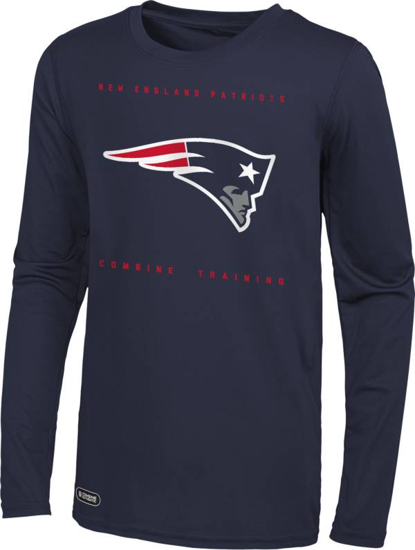 NFL Combine Men's New England Patriots Side Drill Long Sleeve T-Shirt product image